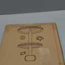 Urban Deco Wooden Decorative Tray Two Tiered Trays Decorations Round Serving Tray with Metal Handle, Wooden Cupcake Stand for Party Tiered Dessert Stand - Retro White Farmhouse Wood Tray