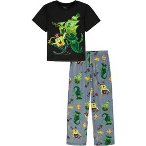 Nickelodeon Boys' Spongebob Squarepants Movie 2-piece Loose-fit Pajama Set, Soft & Comfortable (8)