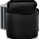 Pangda Air Conditioner Compressor Sound Blanket 12 x 12 x 19 Inches Black Heavy Duty Ac Compressor Sound Blanket for Insulation Noise Reduction and Protection from Rain