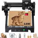 ACMER S1 Laser Engraver 2500mW, Compact Desktop Engraving & Cutting Machine for DIY Crafts, Small Business & Makers, 130130mm Work Area, 0.04mm Detail Engraving for Wood, Acrylic