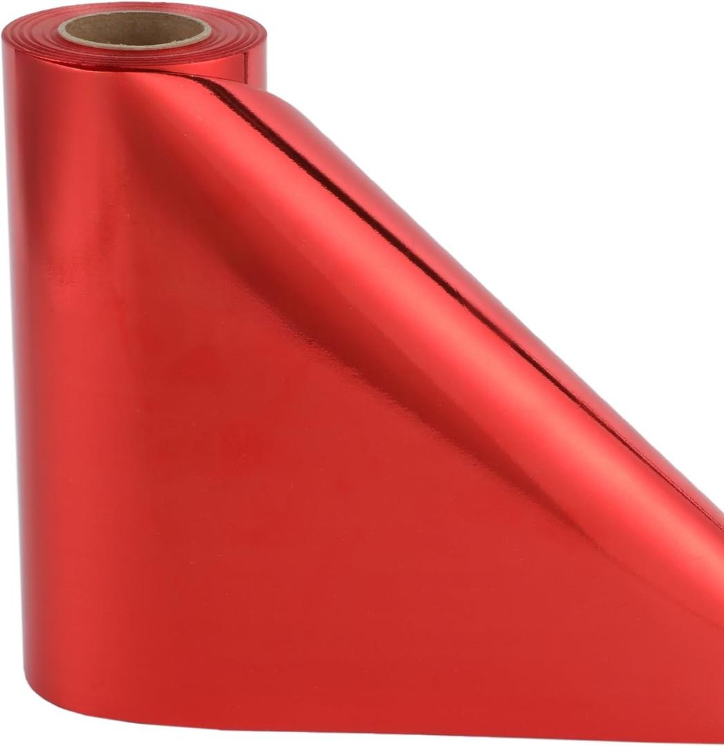 Shiny Waterproof Ribbon, Curling Ribbon for Gifts Package Wrapping, Crafting. (Red, 8inch x 25yards)