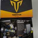 9005/HB3 Smart Bulbs, 0-90,000LM 15X Variable Super Brighter, 3000K-6500K Variable Color Temperature, App Control One-touch Driving Mode Switching for Bluetooth Fog Light, Pack of 2