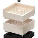 Furniture Risers, Tclouda Bed/Sofa/Desk/Table/Chair Leg/Fridge Lifts to 1.5, 3 and 4 in, Square Adjustable Risers Blocks for Extenders, Heavy Duty Supports Up to 1300 Lbs, 3 in-Apricot-Square