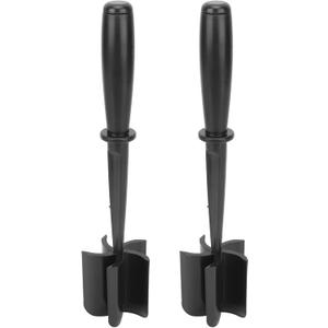 Heat Meat Smasher - Meat Chopper Heat Ergonomic Handle Nylon Ground Beef Masher for Chicken Potato Hamburger Black 2pcs - Multi - Functional Meat Chopper