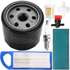 laffoonparts 97153 Air Filter Tune-up Kit Replacement for Brigs-Straton 698083 795115 14-17.5HP Engine Lawn Mower John Deere GY20573 LA115 LA105 LA110 LA100 L100 L105 L107 L108 Lawn Mower