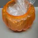 1.3 Gallon Fall Pumpkin Plastic Drink Dispenser with Metal Stand