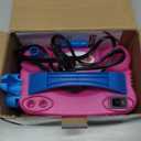 IDAODAN Electric Balloon Pump, Portable Electric Balloon Blower Machine Balloon Air Pump Dual Nozzle Rose Red 110V 600W Balloon Inflator for Party Decorations