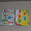 4 in 1 Airplane Travel Activities Car Ride Essential for Toddler Easter Basket Stuffer Color Sorting Sensory Autism Toys Matching Game Restaurant Quiet Fidget Toy Valentine Gift for Kids 3-5