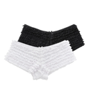 SHARICCA Womens Sexy Mesh Ruffle Panties Booty Boy Shorts Underwear S/M