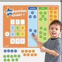 EAMAY Regrouping Base Ten Place Value Manipulatives, Addition and Subtraction Math Manipulatives for 1st 2nd 3rd Grade Classroom Must Haves! Kit with Magnetic Dry Erase Board and Magnetic Chips.