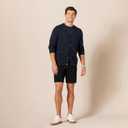 Amazon Essentials Men's Slim-Fit 9" Stretch Chino Short (Black)