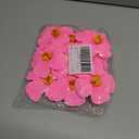 PRETYZOOM 10Pcs Artificial Hibiscus Flowers Only- 3.9'' Hawaiian Tropical Silk Flowers for Luau Party Decorations - DIY Hair Accessories, Beach Wedding Table Decor, Single Side (8X8CM)