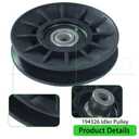 2 Pack 532194326 Idler Pulley with 532194327 Idler Pulley 532130969 Belt 1/2x92 Replaces 194326 194327 for Husqvarna YTH24V48 YTH24K48 YTH2348 YTH21K46 YTH20K46 YTH1542XP LGT2654 Tractors
