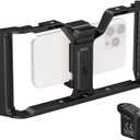 SmallRig IG-02 IntegraGrip Wireless Control Universal Phone Cage, Ultra-Wide Dual handgrip Smartphone Video Rig with Cold Shoe Mount, Suitable for iPhone 17 16 & Android, for Videomaker Vlogging-5356