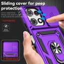 SunStory Compatible with Motorola Moto G Power 5G 2025/Moto G Power 5G 2026/Moto G Play 2025 Case with HD Screen Protector & Slide Camera Cover & Kickstand,[Military-Grade] Phone Case, Purple