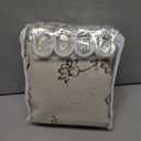 Farmhouse Floral Linen Shower Curtain, Vintage Brown Pattern Rustic Shower Curtains for Bathroom, Tan Taupe,72x78