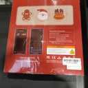 Set of 3 Santa Claus, Reindeer & Gingerbread LED Christmas Window Lamp with Suction Cup Battery Operated Chandelier Christmas Window Lamp Home Party Decoration