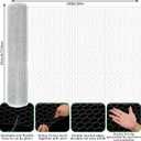 45 in X 100 ft Chicken Wire Fencing Metal Floral Chicken Wire Fence for Crafts 1 Inch Hexagonal Galvanized Poultry Wire Netting for Chicken Coop Barrier Rabbit Cage
