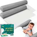 LUMARA Inflatable Bed Rail for Toddlers 2 Pack - Portable Travel Bed Bumpers for Kids Fits Twin Full Queen King Size Beds - Non-Slip Safety Guard Rails