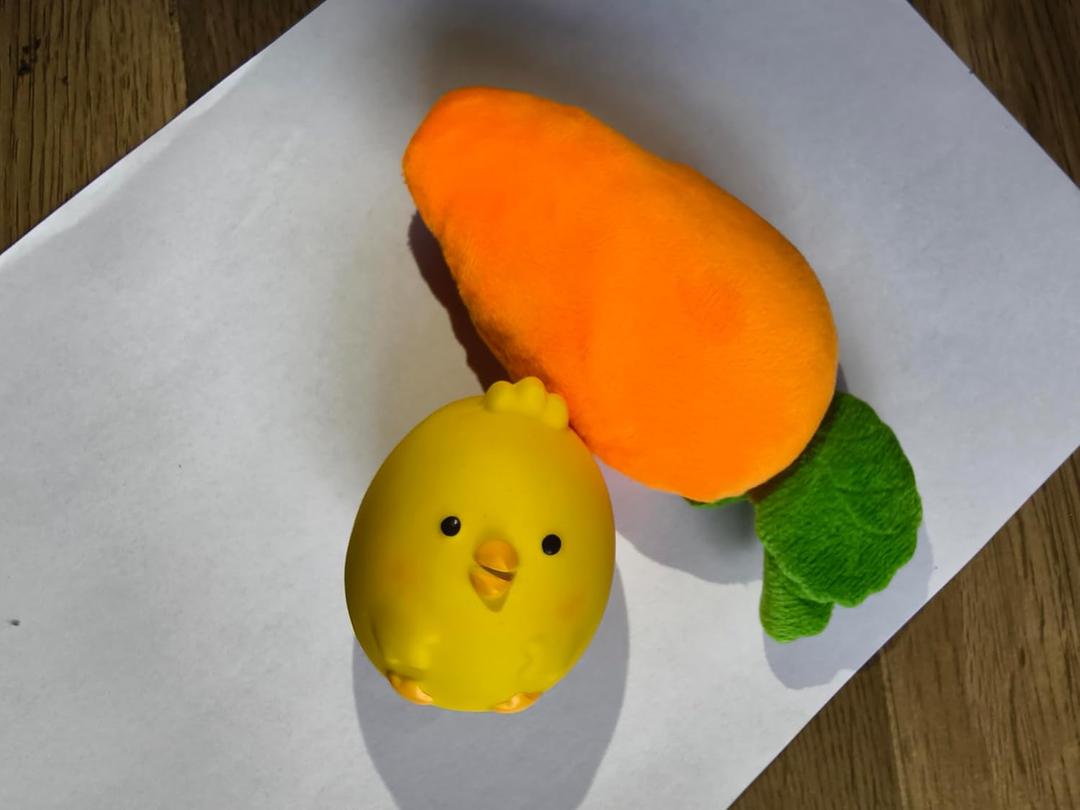 iFur Dog Enrichment Toys, Interactive Dog Toys Carrot Farm Snuffle Mat for Mental Stimulation, Dog Snuffle mat for Small Medium and Large Dogs (12 Squeaky Carrots + 1 Squeaky Chicken)