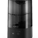 ROSEKM 4.5L Humidifiers for Bedroom, Humidifiers for Home Large Room, Cool Mist Humidfiers for Baby and Plant with Timer, Adjustable Mist Level, 360° Nozzle, Auto Shut-Off, Black