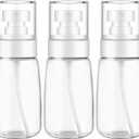 DNSEN 3 Pack Spray Bottle 2oz/60ml Empty Small Fine Mist Clear Travel Size Bottles Water Spray Bottle for Hair Face Plants