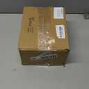 4 Pcs 5 x 7 Inches Glass Pressed Flower Frame Floating Picture Photo Octagon Frame, Double Tabletop Artwork Flower Plant Hanging Display for Home Office Wedding Gifts DIY Decor (Gold)