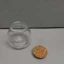 Clear Glass Bottle With Cork Stopper Assorted Shapes Bud Vases Jars Message Wish Bottle 1 Piece (Round Ball, 100 ml)