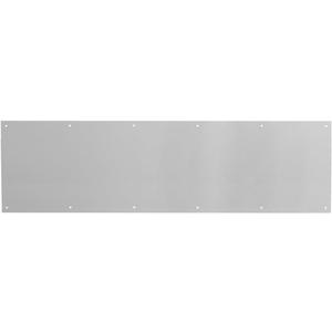 Prime-Line J 4620 10 x 34 In., Aluminum, Door Kick, Satin Finish (Single Pack)