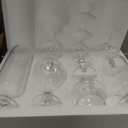MyGift 4 Piece Set Clear Glass Apothecary Jars with Lids, Bathroom Decor, Candy Buffet, Wedding Centerpiece Decorative Jar