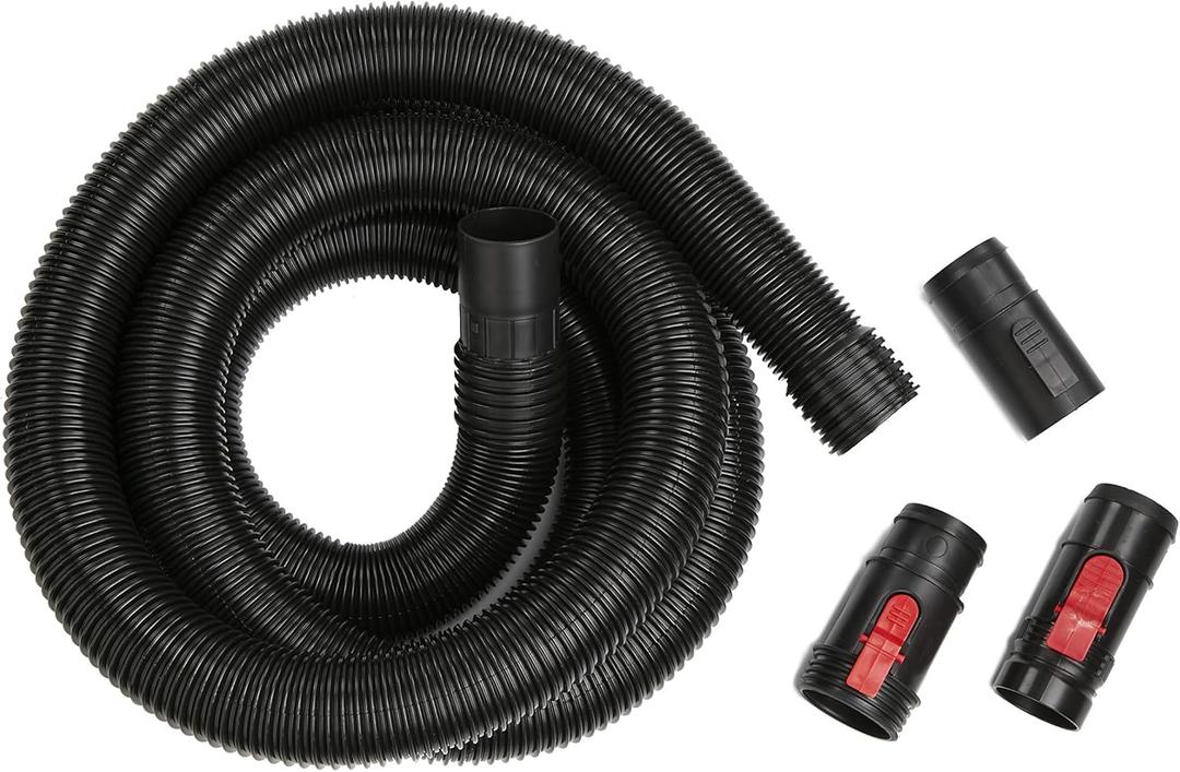 CRAFTSMAN CMXZVBE38758 - Kit de accesorios para manguera de aspiradora seca y hmeda POS-I-LOCK de 2-1/2 pulgadas x 13 pies, manguera de repuesto para aspiradora de grado industrial, se adapta a la