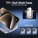 SMARTDEVIL for iPhone 15 Pro Max Case Clear, Anti-Yellowing, Military-Grade Protection, Transparent Slim Clear Phone Case for iPhone 15 Pro Max, Full Camera Lens Protection, Anti-Scratch, Clear