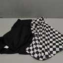 Ruolai Goth Black Pleated Mini Skirt with Chain High Waisted Tennis Skirt, Small, Black