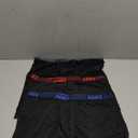 Hanes Men's Moves Performance Boxer Brief, Total Support Pouch, Regular/Trunk/Long Leg, 3-Pack, 8" (Large, Black)