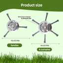 2025 New Steel Wire Grass Trimmer Head: Universal Steel Wire Grass Head Weed Weedeater Eater Blade & Adapter Trimming Replacement Brush 6 Inch Universal Trimmer Replacement Brush Cutter (B,2)