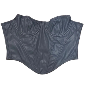 Women's Elegant Strapless Bustier Corset, Blue, M Women's Elegant Strapless Bustier Corset, Blue, M