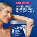 CeraVe Healing Ointment, Hydrating Skin Protectant With Petrolatum, Hyaluronic Acid & Ceramides, Face & Body Skin Barrier Repair For Cracked, Chafed, Dry Skin, Fragrance Free & Lanolin Free, 12 Oz