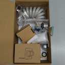 CECEFIN Kitchen Sink Sprayer Hose Attachment for Faucet, Kitchen Faucet Head Replacement w/ 79" Recoil Hose and Holder, Pressurized Water Saving Aerator & Diverter Valve, Faucet Sprayer Attachment Set (F- Grey- ON/OFF Pause Sprayer)