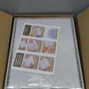 4 Pack Stackable Closet Storage Basket - Stackable Storage Bins, Multifunctional & Foldable Closet Organizer Divided, Wardrobe Cupboard Space-Saving Clothes Storage Hat Organizer, White