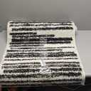 JONATHAN Y SOR200A-28 Loom Modern Strie' Indoor Runner Rug, Solid & Striped, Transitional, Transitional Easy-Cleaning,Bedroom,Kitchen,Living Room,Non Shedding, Gray/Black, 2 X 8