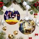Christian Gifts: Nativity Scene Christmas Ornaments (Religious Christmas Decorations) | Christian Holiday Decor, Holy Family Ornament, Religious Gifts, Baptism Gift & Unique Faith Festival Gift