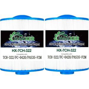 Spa Filter Cartridge Replaces for Unicel 7CH-322, PAS35-F2M, Filbur FC-0420, SD-00036, 70321 Top Load-Coleman Spas, 32 sq.ft Artesian Spas, 4 Pack