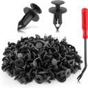 AUTOKAY 100pcs ATV UTV Body Fastener Rivets Push Pin Fender Clips Fit for Suzuki King Quad Vinson for Honda Acura Rancher Can Am 293150089 Polaris 7661855 RZR Ranger for Kawasaki Plastic Fender Clips