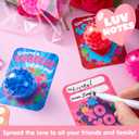 JOYIN 30 PCS Valentine's Day Sensory Stress Balls with Cards, Anxiety Relief for Adult, Valentine's Party Favors, Gift Exchange Rewards