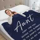 Aunt Gifts, Gifts for Aunts from Niece Nephew for Mothers Day, Aunt Birthday Gift, Auntie Gift Ideas Throw Blanket 50"x60"