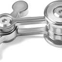 Fidget Spinner for Adults, Metal Silent Figette Office Desk Toy Quiet Cool Gadgets Gifts for Teen Boys Kid Anxiety Stress Relief Calm Down Sensory Autism Autistic ADHD Airplane Travel (Silver)