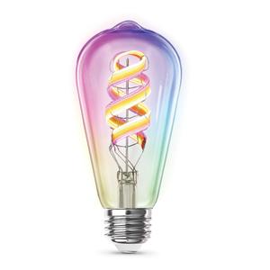 Feit Electric ST21 E26 (Medium) LED Smart Bulb Amber 60 Watt Equivalence 1 pk