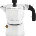 IMUSA USA B120-41V Aluminum Espresso Stovetop Coffeemaker 1-cup, Silver