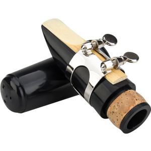 Glory Clarinet Mouthpiece Kit with Ligature,one reed and Plastic Cap,Black