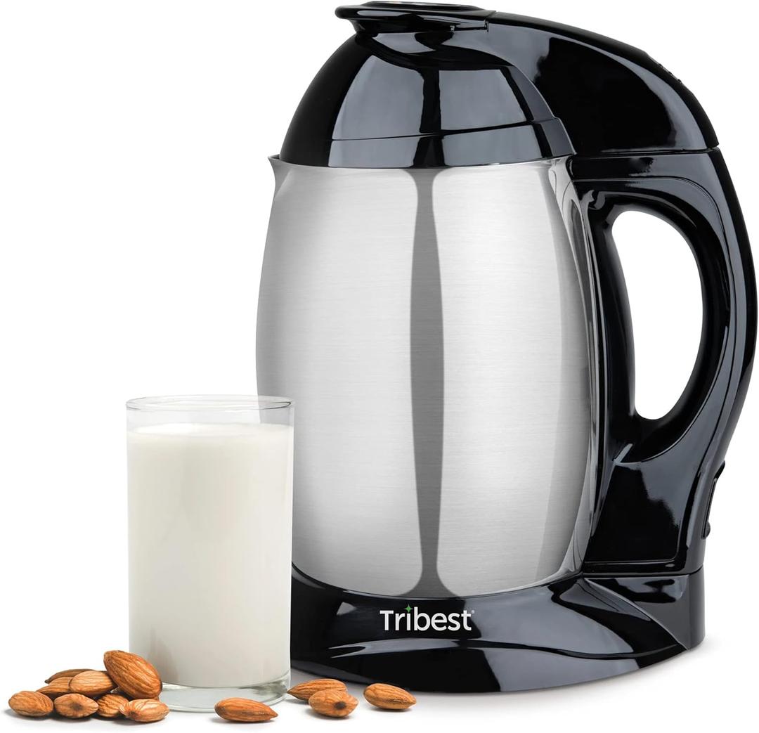 Tribest SB-130 Soyabella, Automatic Soy Milk and Nut Milk Maker Machine, Stainless Steel Large, Silver